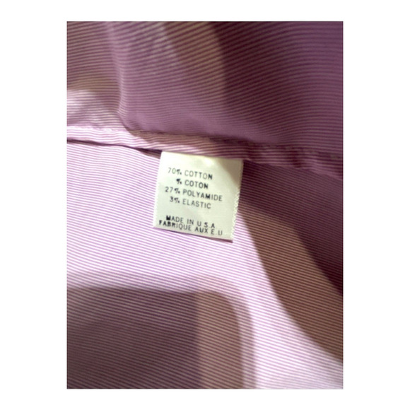 Theory purple striped button down shirt size large - Picture 5 of 6